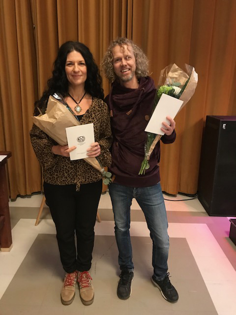 Rebecca Giardina och Patrik Törnqvist får Stiftelsen SAPU:s stipendium